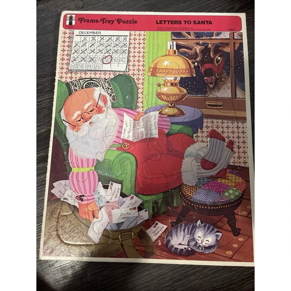 Rainbow Works‎ 1987 Letters To Santa Frame-Tray Puzzle